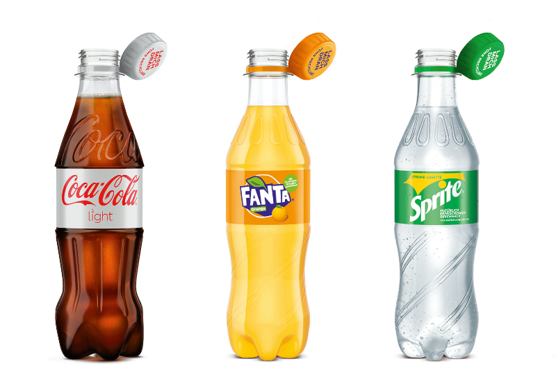 Neue Lass-mich-dran-Deckel bei Cola-Cola Light, Fanta und Sprite 