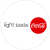 logo coca cola light taste rond