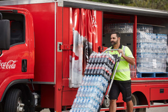 AUSTRALIA Coke truck and driver