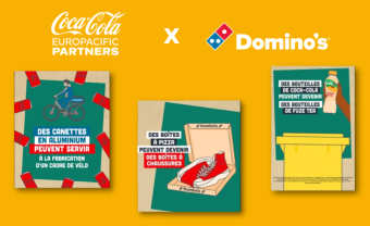 Coca Cola Europacific Partners Dominos Pizza Campagne Tri