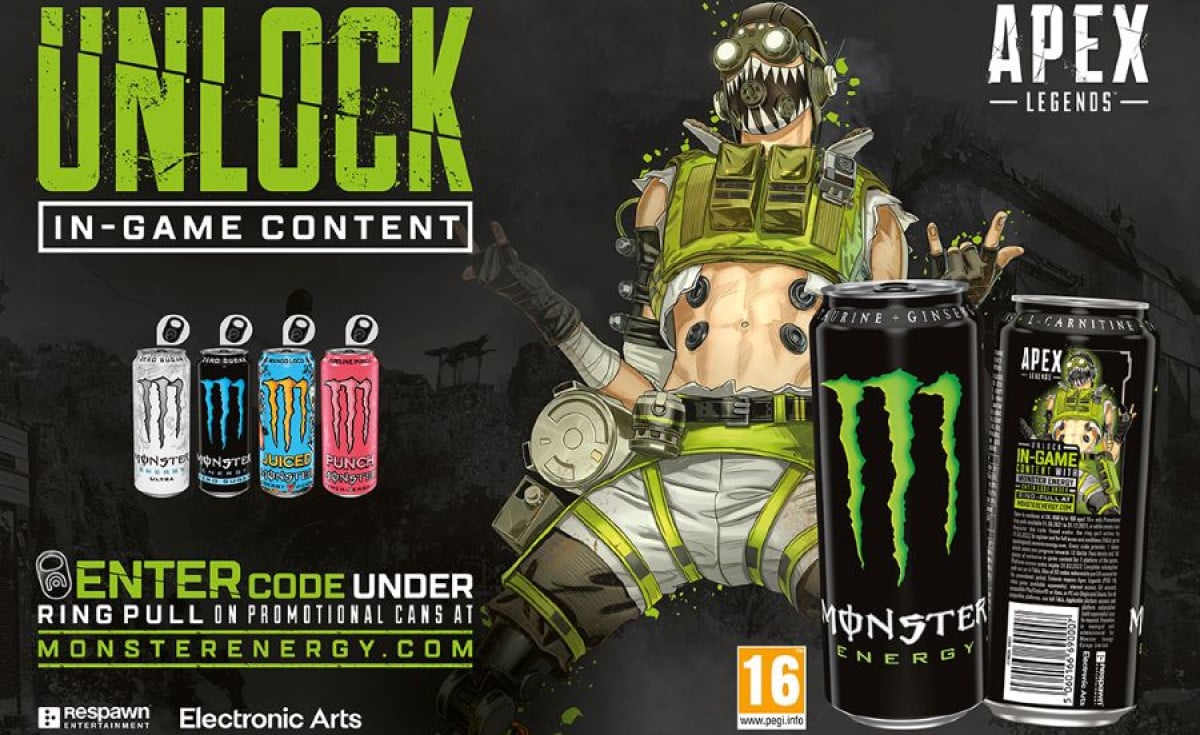 MONSTER ENERGY GIVES GAMERS THE EDGE WITH EXCLUSIVE APEX LEGENDS ON